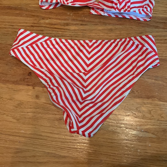 Xhilaration red and white stripe bikini - Picture 5 of 6
